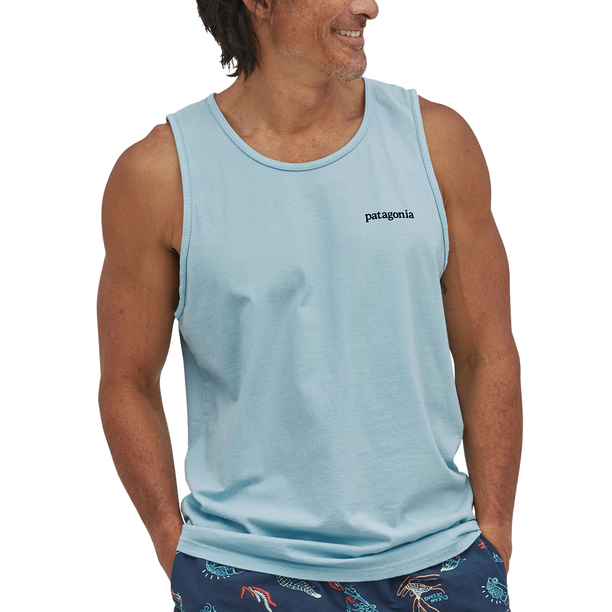 Men's Line Logo Ridge Organic Tank
