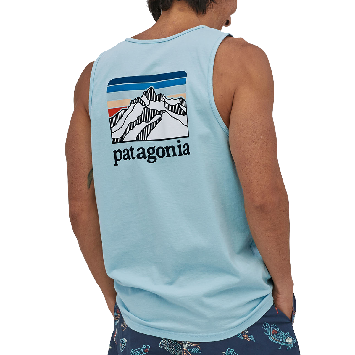 Men's Line Logo Ridge Organic Tank