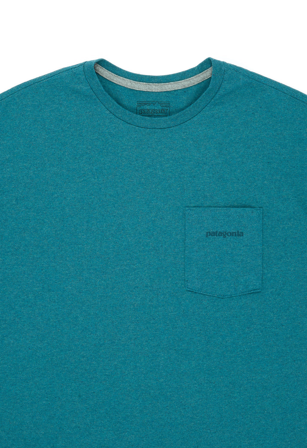 Patagonia Men's Boardshort Logo Pocket Responsibili-Tee - Wetland Blue