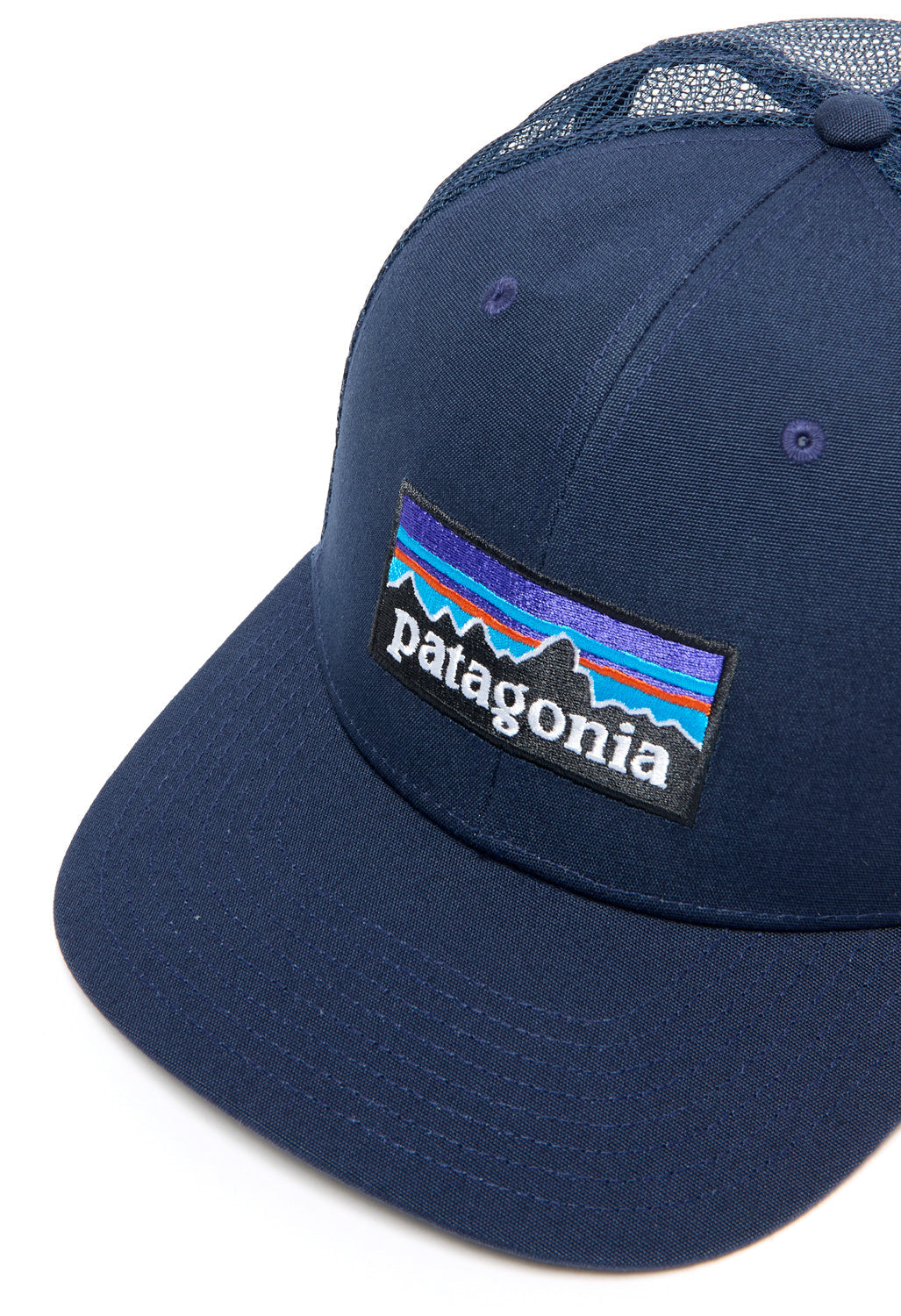 Patagonia P-6 Logo Trucker Hat - New Navy