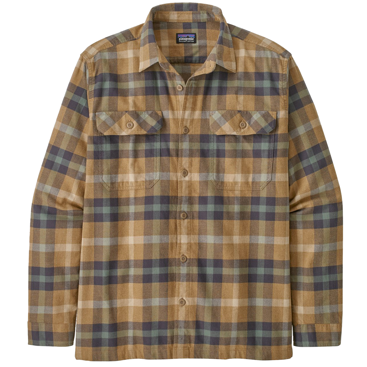 Men's Long Sleeve Organic Cotton Fjord Flannel Shirt