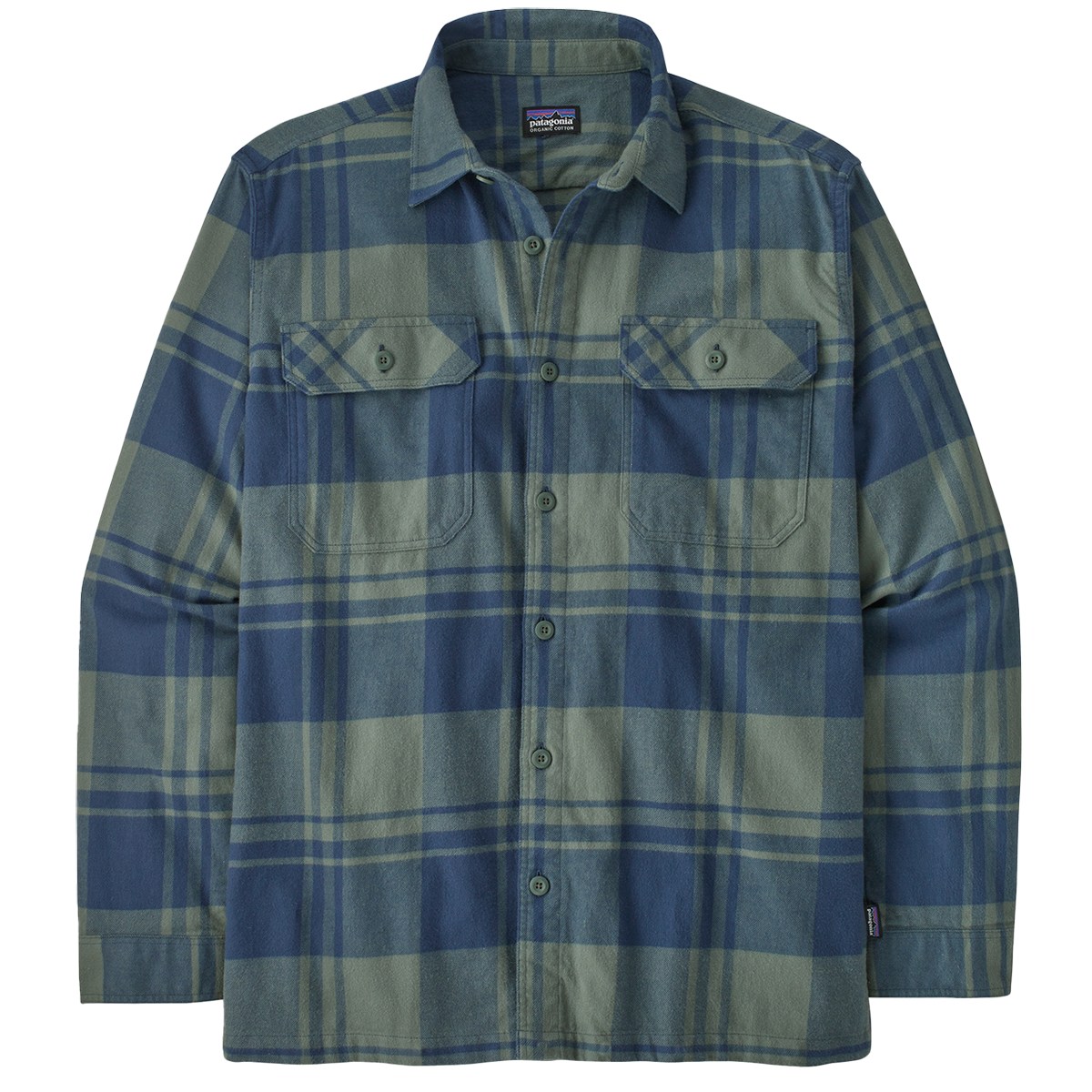 Men's Long Sleeve Organic Cotton Fjord Flannel Shirt