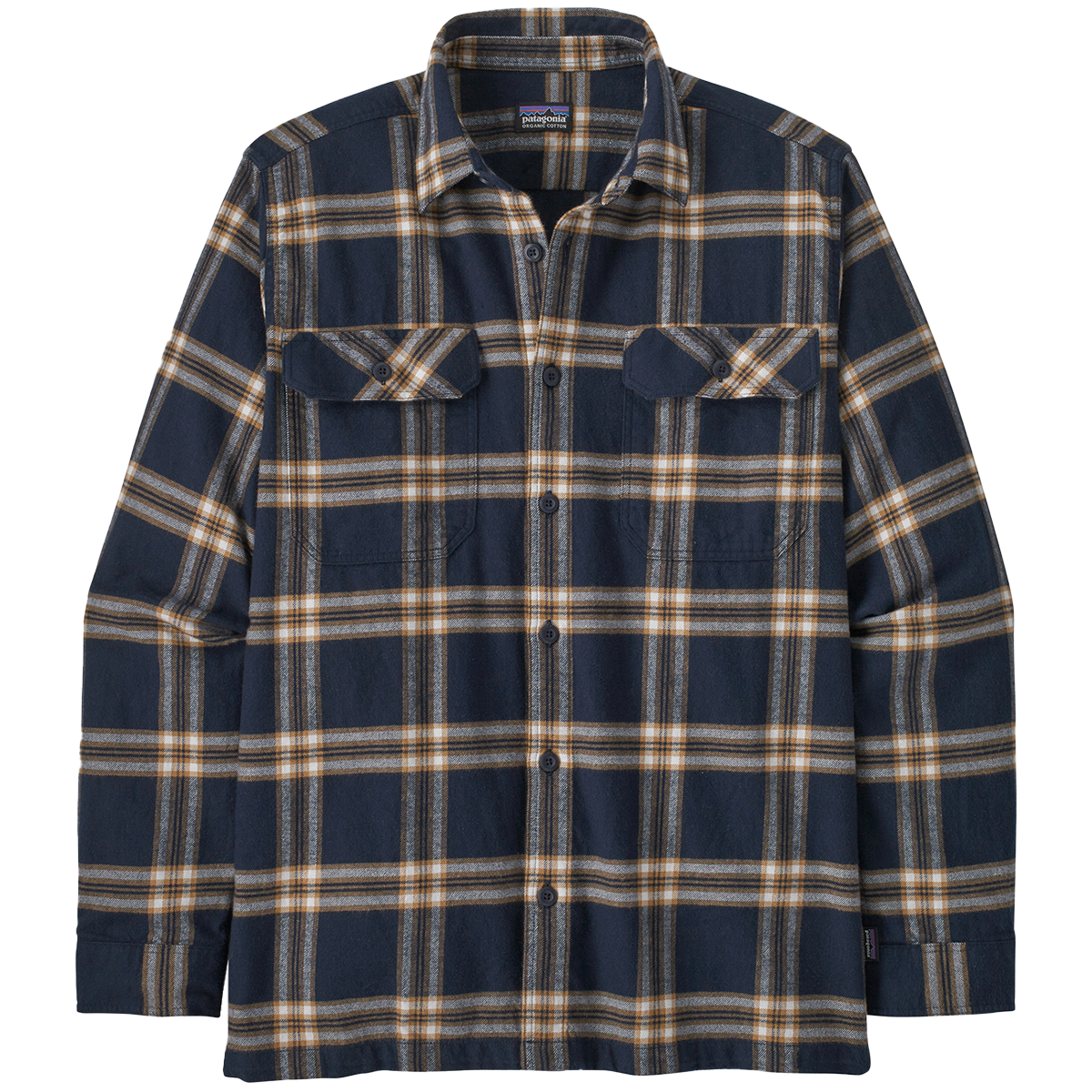 Men's Long Sleeve Organic Cotton Fjord Flannel Shirt