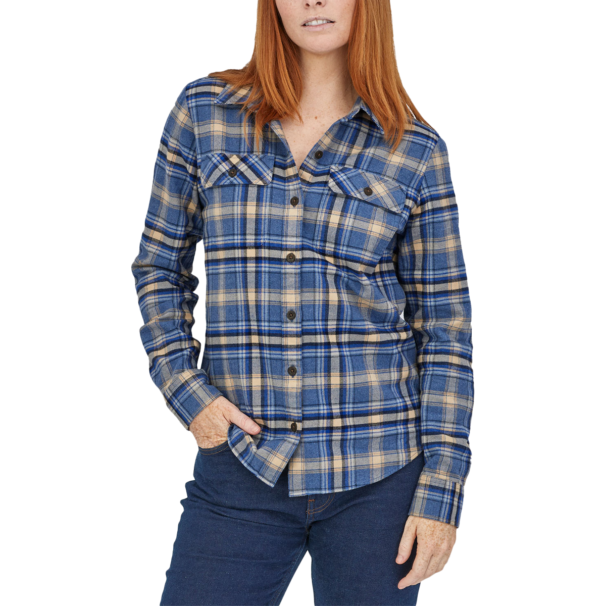 Women's Long Sleeve Midweight Fjord Flannel Shirt