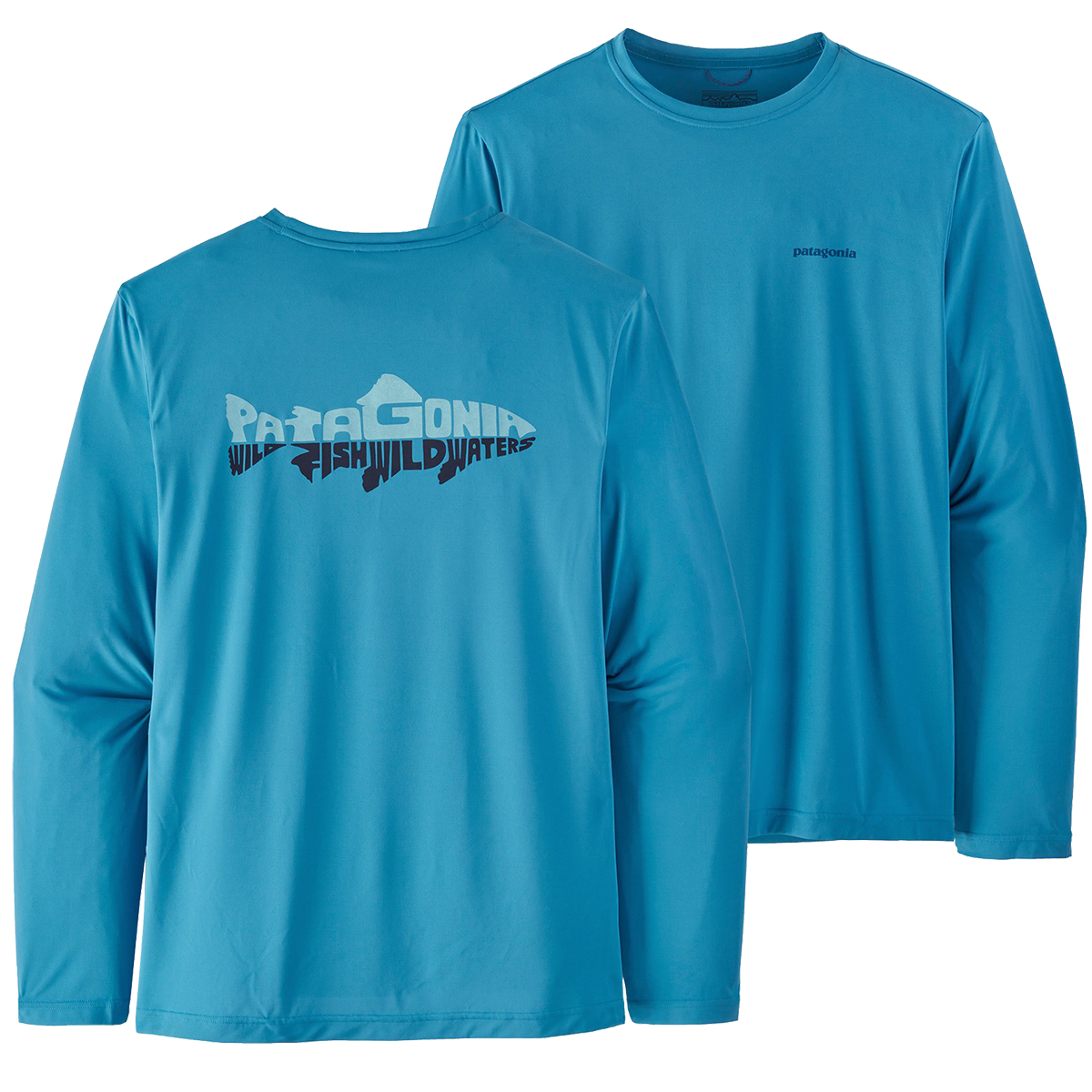 Men's Capilene Cool Daily Fish Graphic Long Sleeve