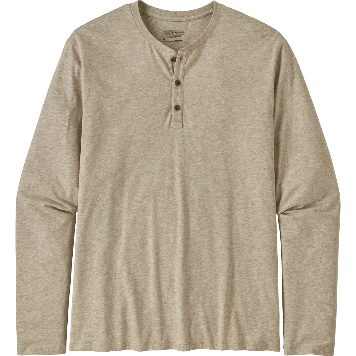 Men's Long-Sleeved Organic Cotton Lightweight Henley Pullover