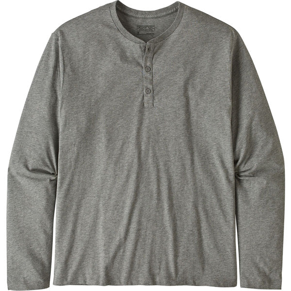 Men's Long-Sleeved Organic Cotton Lightweight Henley Pullover