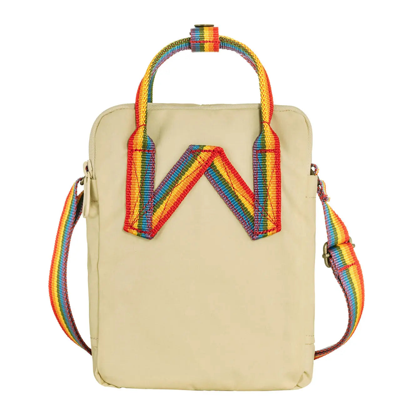 Fjallraven Kanken Rainbow Sling Light Oak-Rainbow Pattern