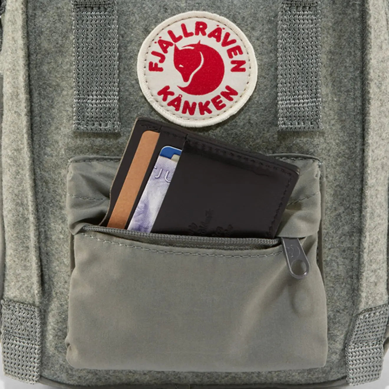 Fjallraven Kanken Re-Wool Sling Granite Grey