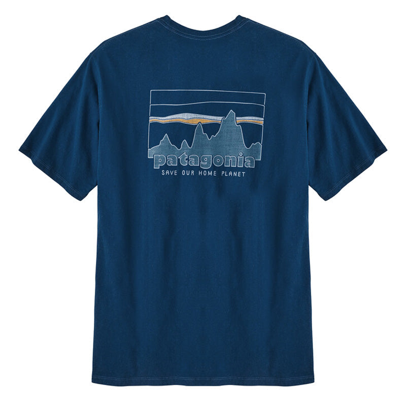 Patagonia 73 Skyline Organic T-Shirt Lagom Blue