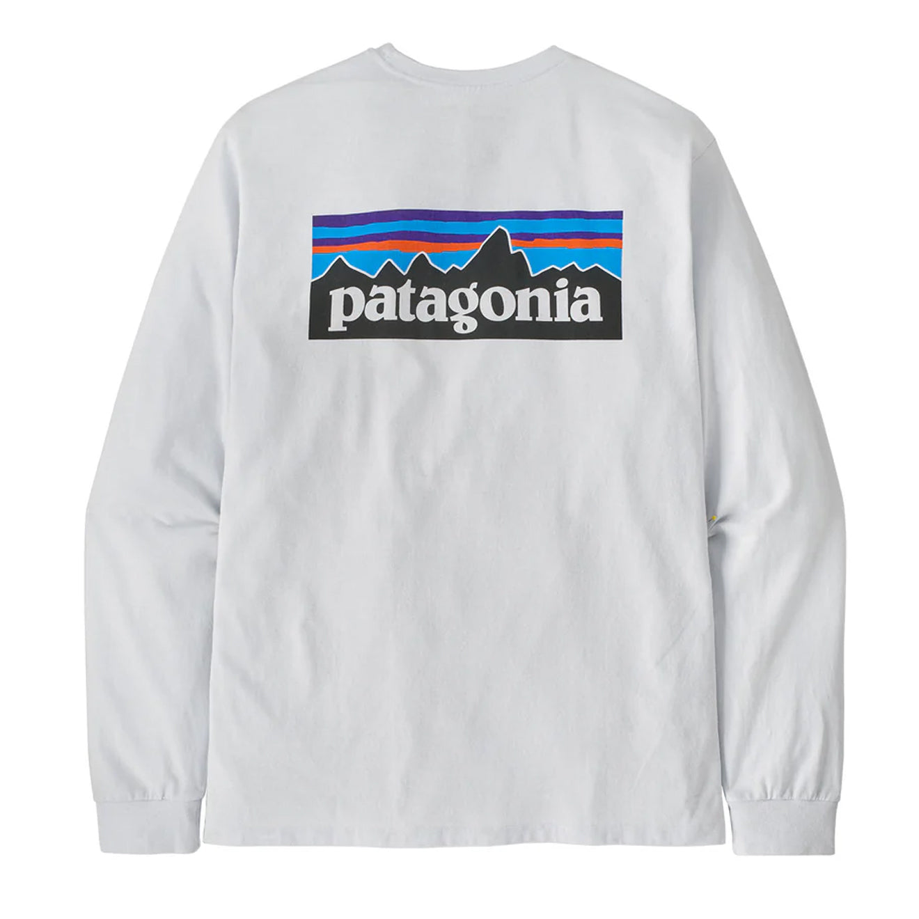 Patagonia L/S P-6 Logo Responsibili-Tee White