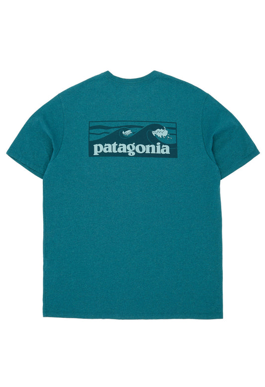 Patagonia Men's Boardshort Logo Pocket Responsibili-Tee - Wetland Blue