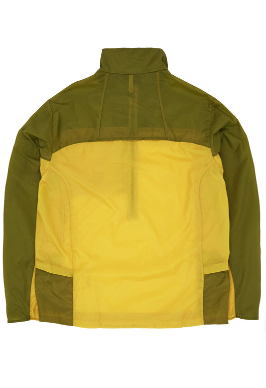 Patagonia Men's Houdini Stash Half Zip Pullover - Bundle Green w/Graze Green