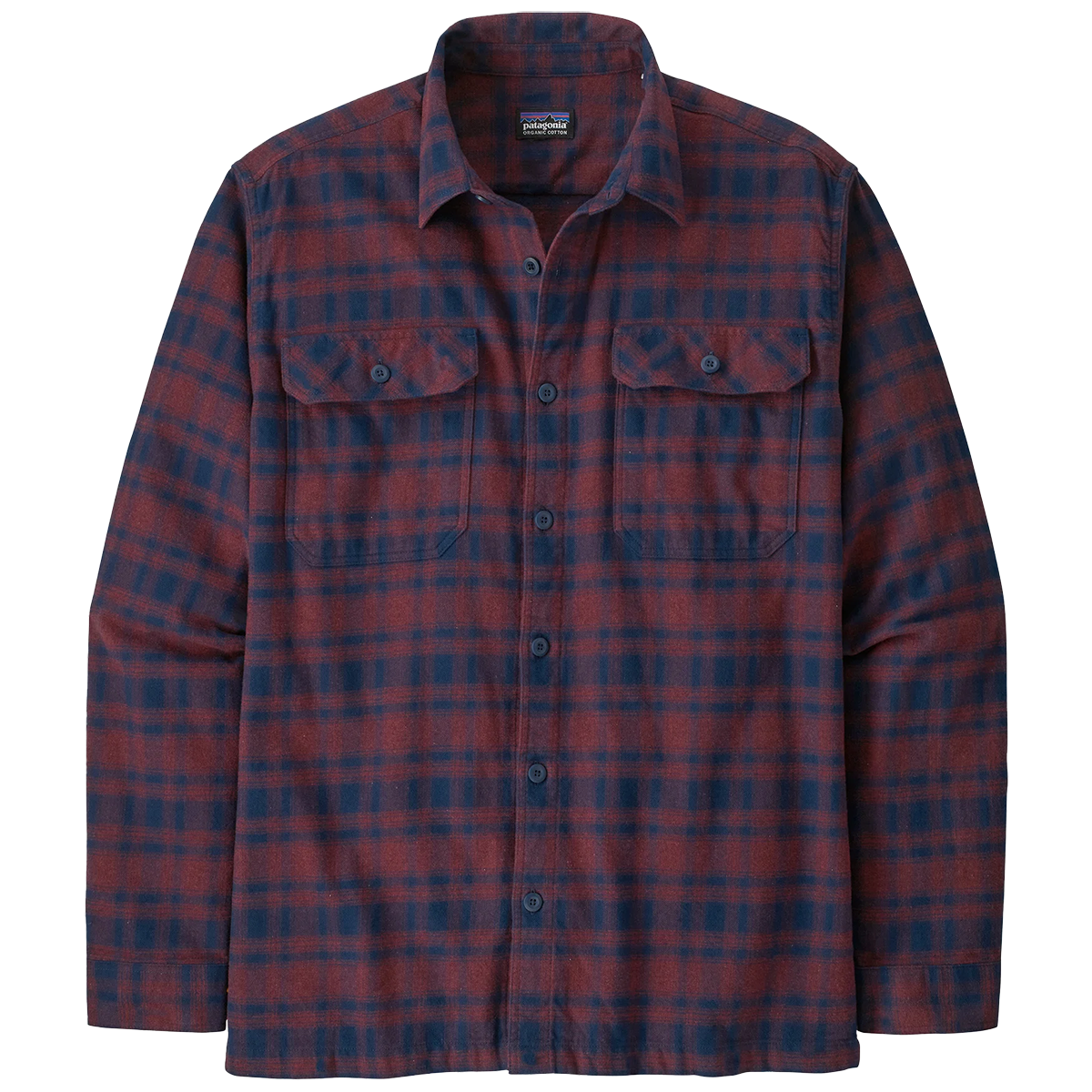 Men's Long Sleeve Organic Cotton Fjord Flannel Shirt