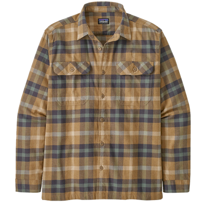 Men's Long Sleeve Organic Cotton Fjord Flannel Shirt