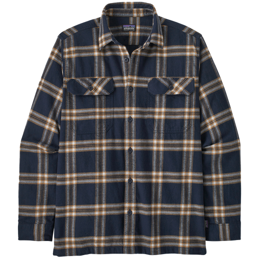 Men's Long Sleeve Organic Cotton Fjord Flannel Shirt