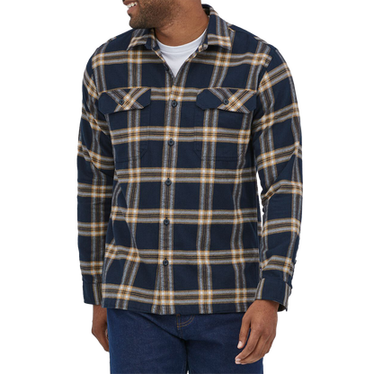 Men's Long Sleeve Organic Cotton Fjord Flannel Shirt