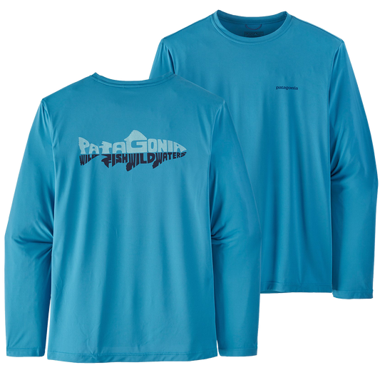 Men's Capilene Cool Daily Fish Graphic Long Sleeve