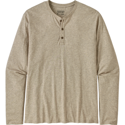 Men's Long-Sleeved Organic Cotton Lightweight Henley Pullover