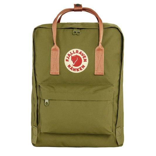 Fjallraven Kanken Classic Backpack Foliage Green / Peach Sand 16L