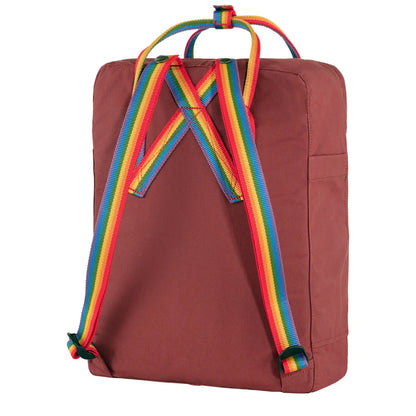 Fjallraven Kanken Classic Backpack Ox Red / Rainbow Pattern 16L