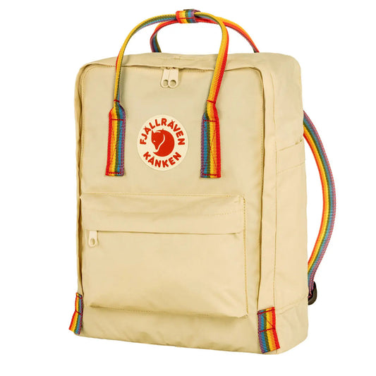 Fjallraven Kanken Rainbow Classic Backpack Light Oak / Rainbow Pattern 16L