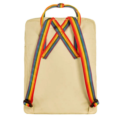 Fjallraven Kanken Rainbow Classic Backpack Light Oak / Rainbow Pattern 16L