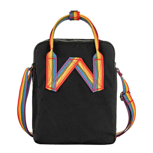 Fjallraven Kanken Rainbow Sling Black-Rainbow Pattern