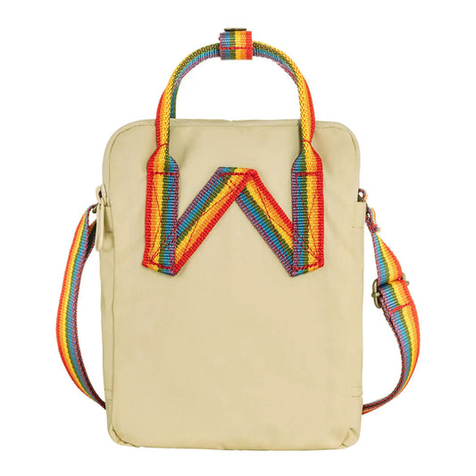 Fjallraven Kanken Rainbow Sling Light Oak-Rainbow Pattern
