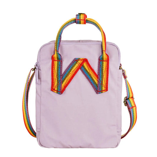 Fjallraven Kanken Rainbow Sling Pastel Lavender-Rainbow