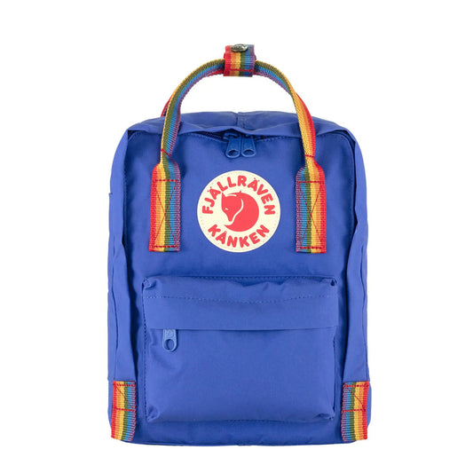 Fjallraven Kanken Rainbow Mini Backpack Cobalt Blue