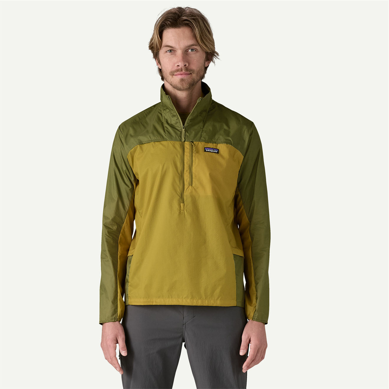 Patagonia Houdini Stash 1/2 Zip Pullover Bundle Green / Graze Green