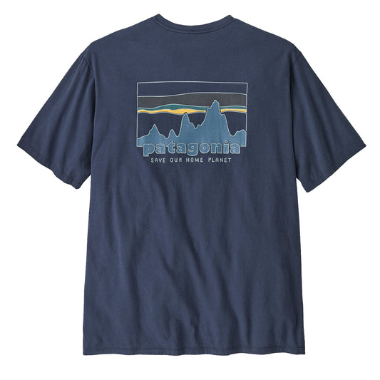 Patagonia '73 Skyline Organic T-Shirt New Navy