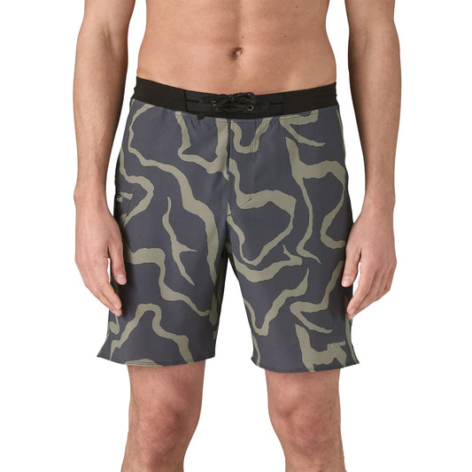 Patagonia Hydrolock Stitched 18" Men's Boardshorts - Camo Grey